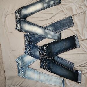 Lot of 4 Miss Me jeans